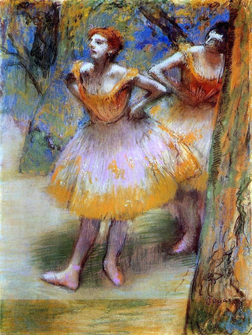  Edgar Degas Two Dancers - Hand Painted Oil Painting
