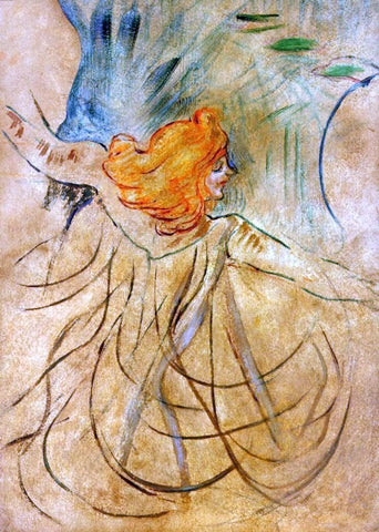  Henri De Toulouse-Lautrec At the Music Hall - Loie Fuller - Hand Painted Oil Painting