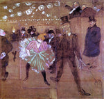  Henri De Toulouse-Lautrec Le Goulue Dancing with Valentin-le-Desosse - Hand Painted Oil Painting