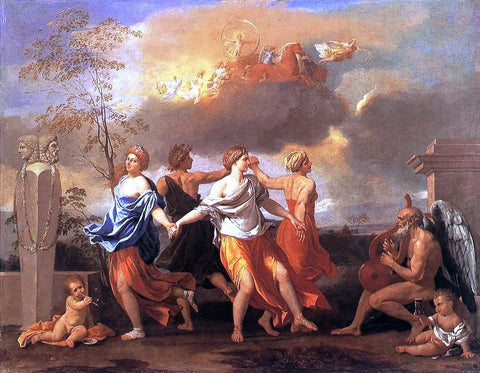  Nicolas Poussin Dance to the Music of Time - Hand Painted Oil Painting