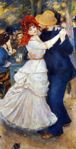  Pierre Auguste Renoir A Dance at Bougival - Hand Painted Oil Painting