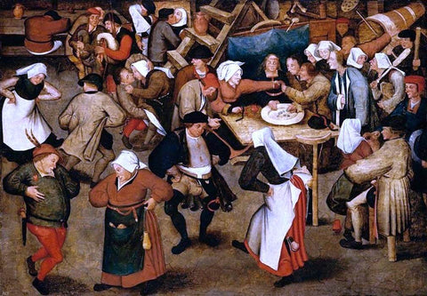  The Younger Pieter Brueghel The Wedding Dance in a Barn - Hand Painted Oil Painting