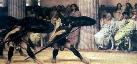  Sir Lawrence Alma-Tadema A Pyhhric Dance - Hand Painted Oil Painting