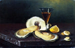  Andrew H. Way Still Life with Oysters - Hand Painted Oil Painting