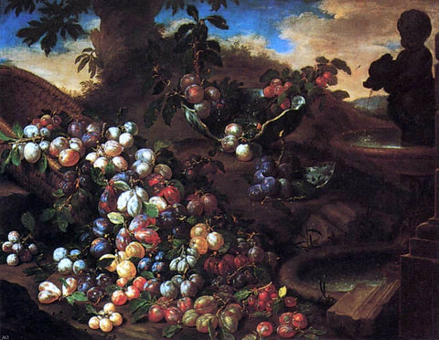  Bartolomeo Bimbi Plums - Hand Painted Oil Painting