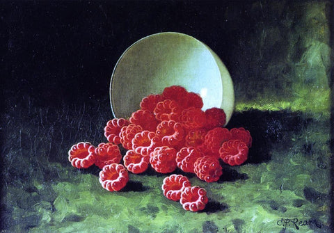  Carducius Plantagenet Ream Still Life: Overturned Cup on Raspberries - Hand Painted Oil Painting