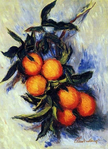  Claude Oscar Monet Orange Branch Bearing Fruit - Hand Painted Oil Painting