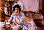  Emilio Sala y Frances Tea Time - Hand Painted Oil Painting