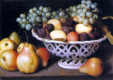  Fede Galizia Maiolica Basket of Fruit - Hand Painted Oil Painting
