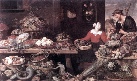  Frans Snyders Fruit and Vegetable Stall - Hand Painted Oil Painting