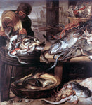  Frans Snyders The Fishmonger - Hand Painted Oil Painting