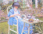  Frederick Carl Frieseke Breakfast in the Garden - Hand Painted Oil Painting