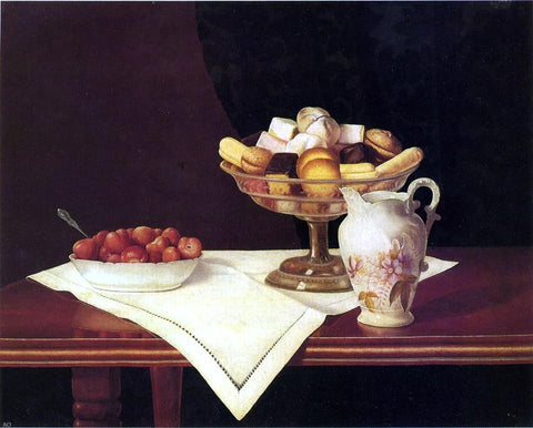  George Cope Still Life with Sweets and Strawberries - Hand Painted Oil Painting