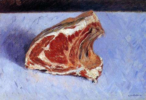  Gustave Caillebotte Rib of Beef - Hand Painted Oil Painting