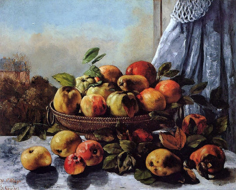 Gustave Courbet Still Life: Fruit - Hand Painted Oil Painting