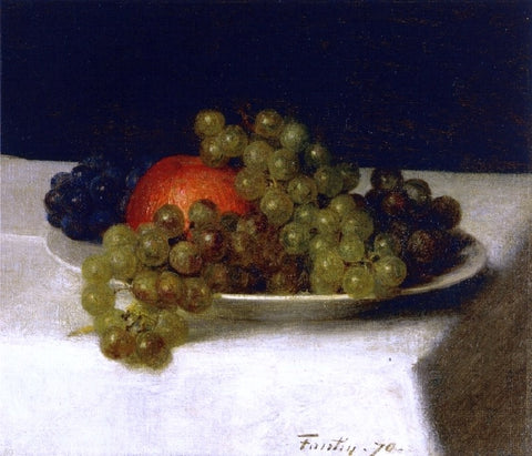 Henri Fantin-Latour Apples and Grapes - Hand Painted Oil Painting