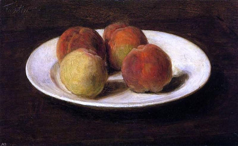  Henri Fantin-Latour Still Life of Four Peaches - Hand Painted Oil Painting