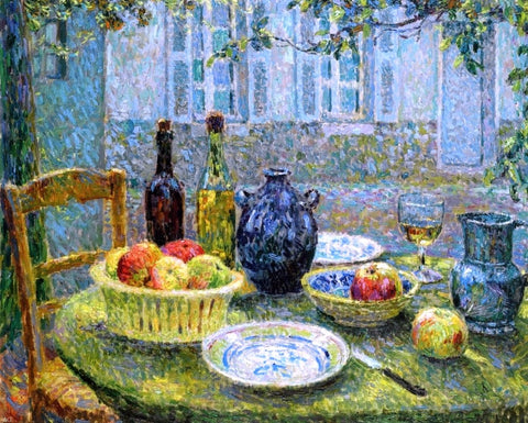  Henri Le Sidaner Le Table de Pierre, Gerberoy - Hand Painted Oil Painting