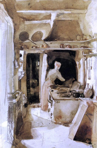  James McNeill Whistler The Kitchen - Hand Painted Oil Painting