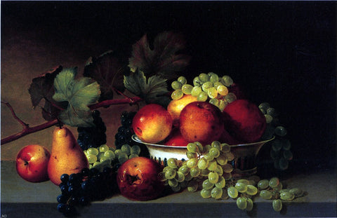  James Peale Still Life: Apples, Grapes, Pear - Hand Painted Oil Painting