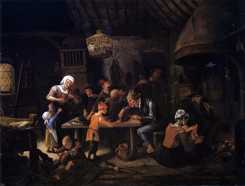  Jan Steen The Lean Kitchen - Hand Painted Oil Painting