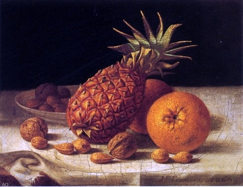  John F Francis Oranges and Pineapple - Hand Painted Oil Painting