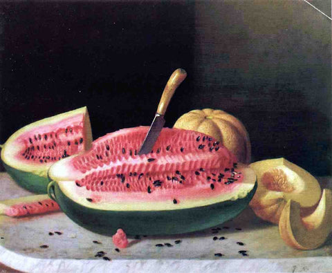  John F Francis Ripe Melons - Hand Painted Oil Painting
