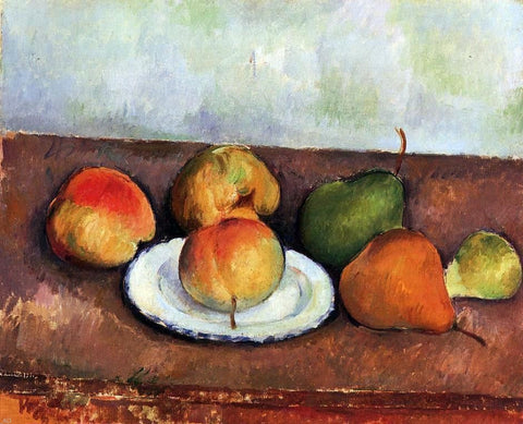  Paul Cezanne Still Life - Plate and Fruit - Hand Painted Oil Painting