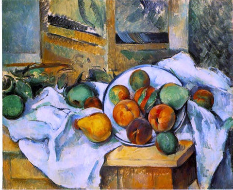  Paul Cezanne Table, Napkin and Fruit - Hand Painted Oil Painting