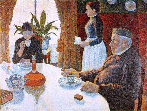  Paul Signac The Dining Room - Hand Painted Oil Painting