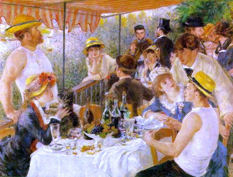  Pierre Auguste Renoir A Luncheon of the Boating Party - Hand Painted Oil Painting