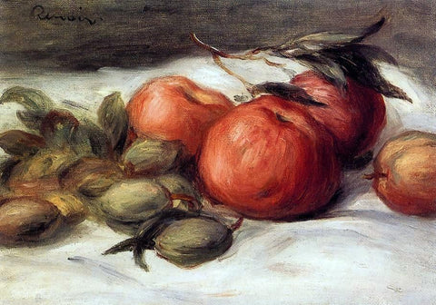  Pierre Auguste Renoir Still Life with Apples and Almonds - Hand Painted Oil Painting