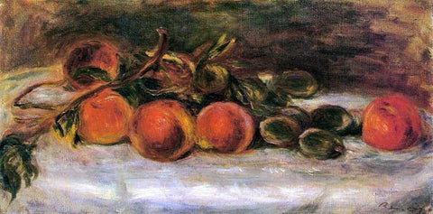  Pierre Auguste Renoir Still Life with Peaches and Chestnuts - Hand Painted Oil Painting