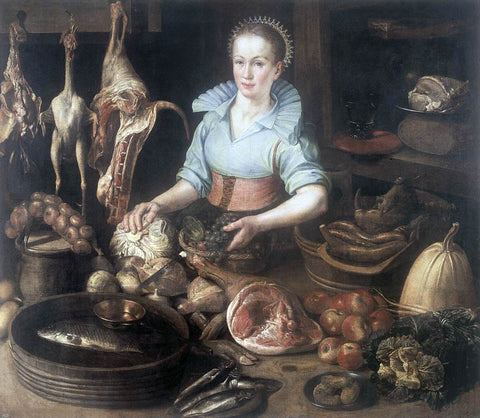  Pieter Cornelisz Van Rijck The Kitchen Maid - Hand Painted Oil Painting