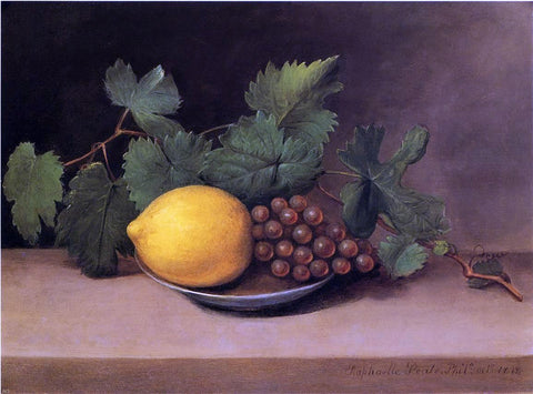  Raphaelle Peale Lemon and Grapes - Hand Painted Oil Painting