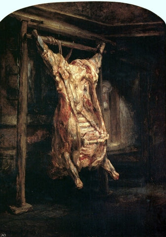  Rembrandt Van Rijn Carcass of Beef - Hand Painted Oil Painting