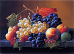  Severin Roesen Still Life of Fruit on a Marble Tabletop - Hand Painted Oil Painting