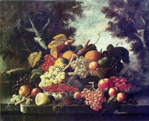  Severin Roesen The Abundance of Fruit - Hand Painted Oil Painting