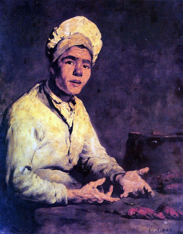  Theodule Ribot Le Cuisinier aux Ecrevisses - Hand Painted Oil Painting
