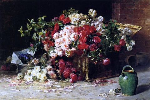  Abbott Fuller Graves Still Life with Roses - Hand Painted Oil Painting