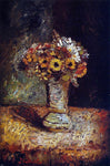  Adolphe-Joseph-Thomas Monticelli Flowers in a Vase - Hand Painted Oil Painting