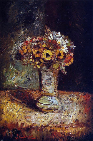  Adolphe-Joseph-Thomas Monticelli Flowers in a Vase - Hand Painted Oil Painting