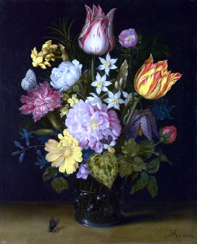  The Elder Ambrosius Bosschaert Flowers in a Vase - Hand Painted Oil Painting