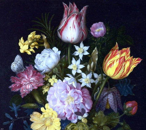  The Elder Ambrosius Bosschaert Flowers in a Vase [detail #1] - Hand Painted Oil Painting