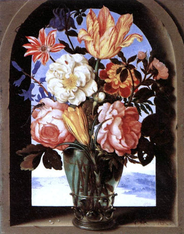  The Elder Ambrosius Bosschaert Bouquet of Flowers - Hand Painted Oil Painting