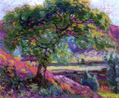  Armand Guillaumin Landscape with Trees and Figures - Hand Painted Oil Painting