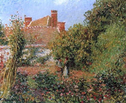  Camille Pissarro Kitchen Garden in Eragny, Afternoon - Hand Painted Oil Painting