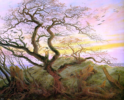 Caspar David Friedrich The Tree of Crows - Hand Painted Oil Painting