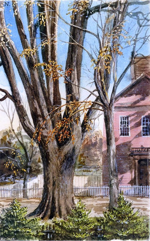  Charles De Wolf Brownell Elm, East Hartford, Connecticut - Hand Painted Oil Painting