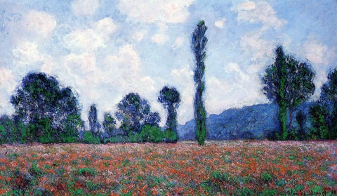  Claude Oscar Monet Poppy Field, Giverny - Hand Painted Oil Painting